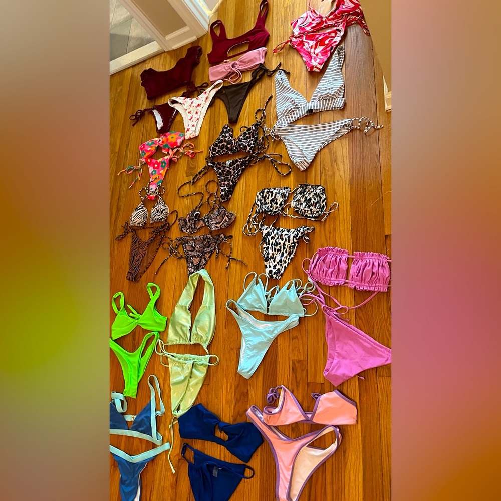 Check individual listings. Assorted bikini mix and match.